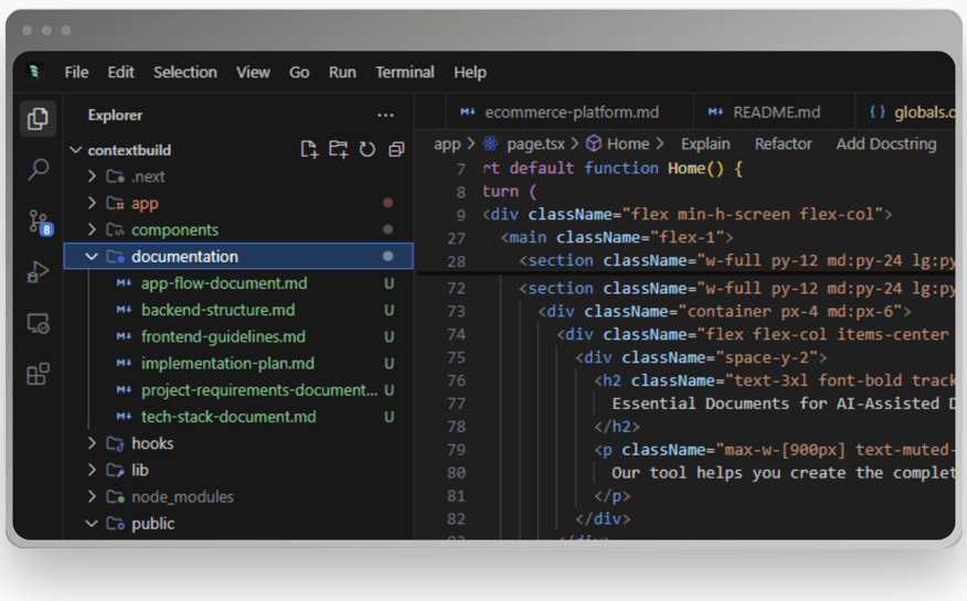 ContextBuild workflow illustration